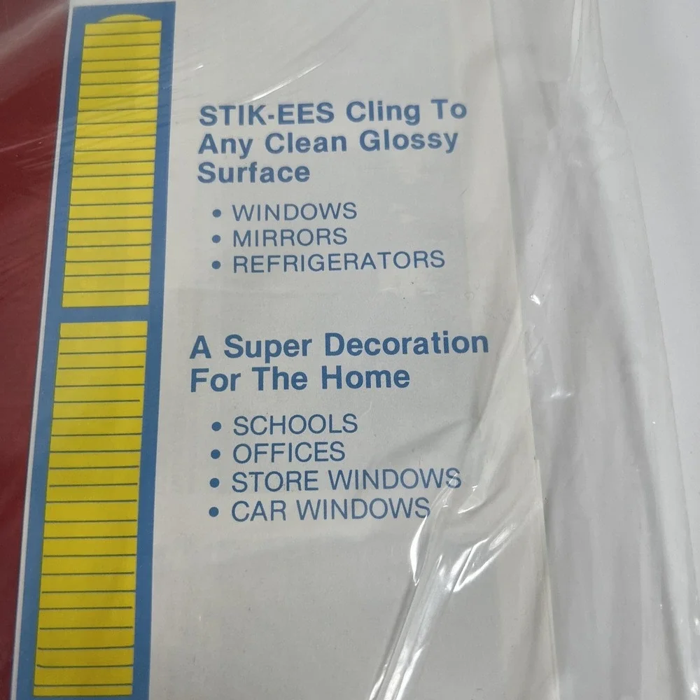 NIP 1987 Vintage STIK-EES COUNTRY GEESE  WINDOW CLINGS Cottagecore Grandmacore